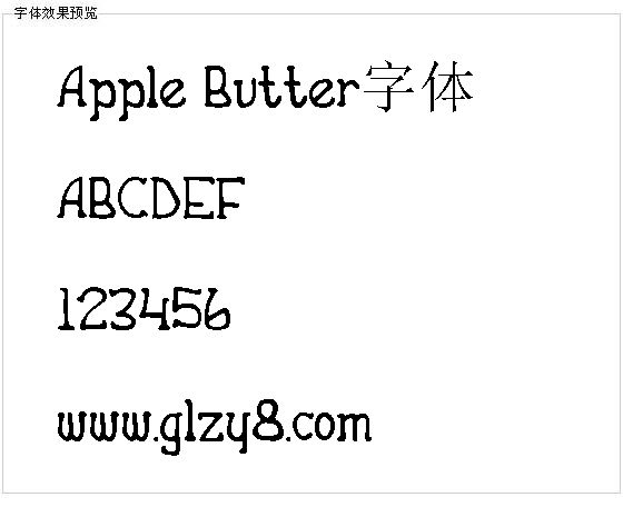 Apple Butter字体