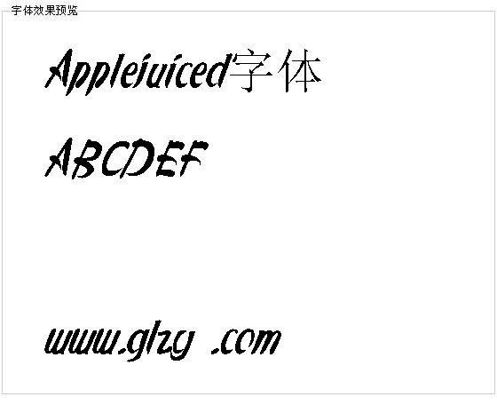 Applejuiced字体