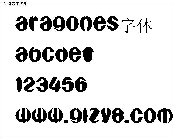 Aragones字体