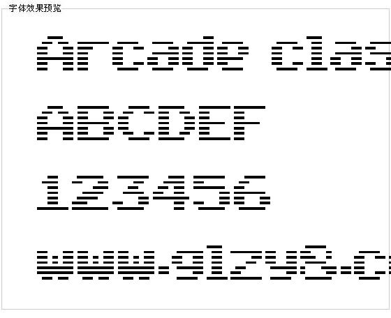 Arcade classic字体