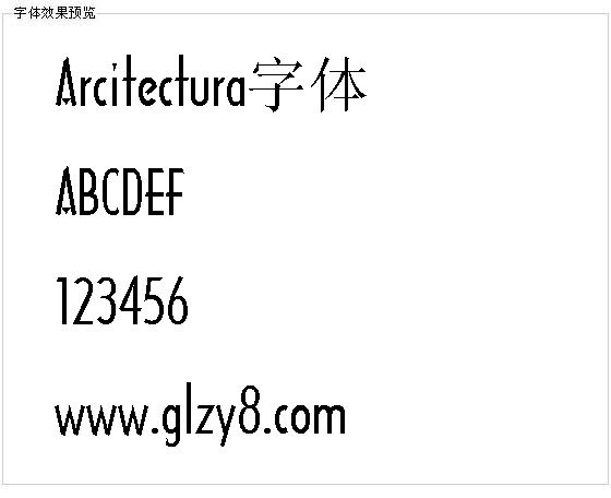 Arcitectura字体