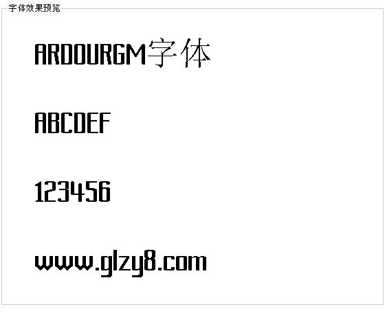 ARDOURGM字体