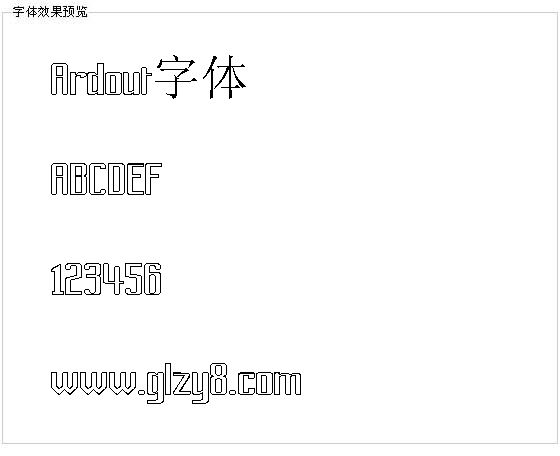 Ardout字体