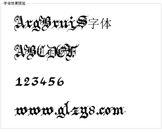 ArgBrujS字体