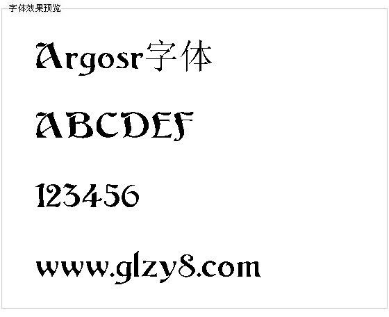 Argosr字体