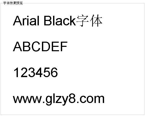 Arial Black字体