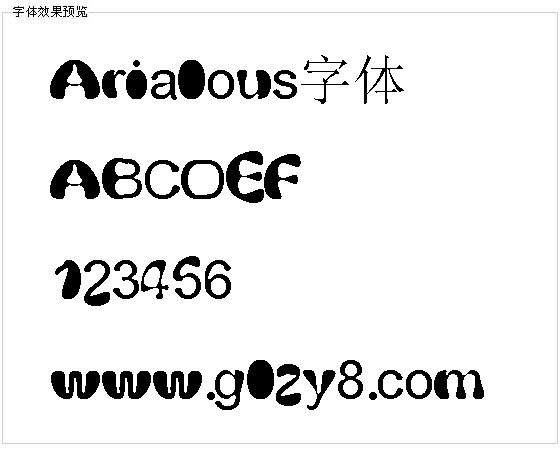 Arialous字体