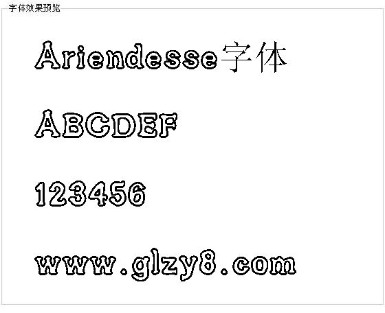 Ariendesse字体