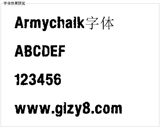 Armychalk字体