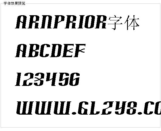 Arnprior字体