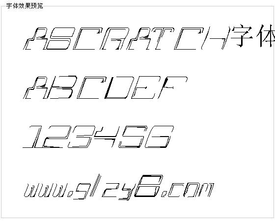 ASCRATCH字体