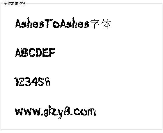 AshesToAshes字体