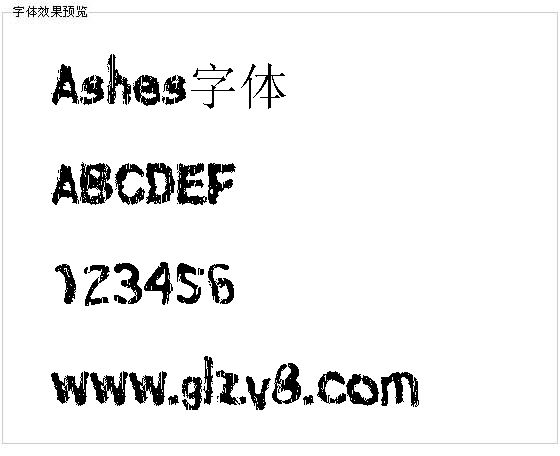 Ashes字体