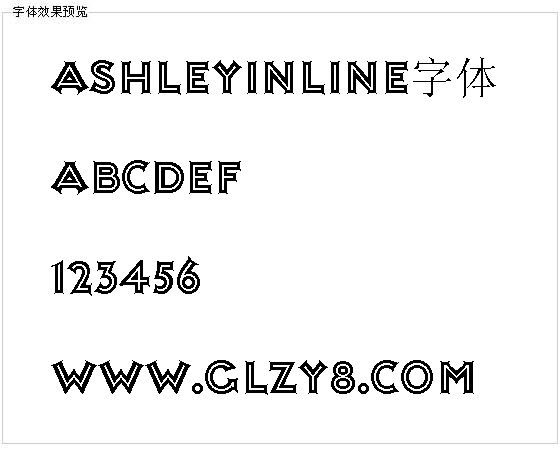 Ashleyinline字体