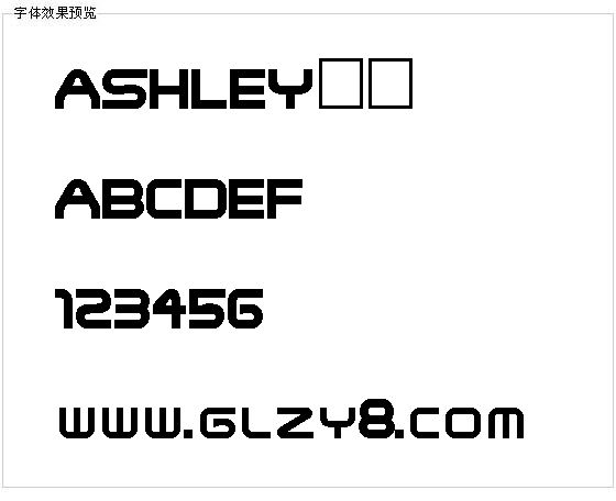 ASHLEY字体