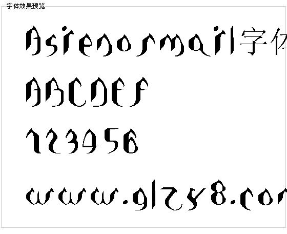 Asienormail字体