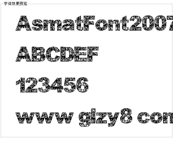 AsmatFont2007字体