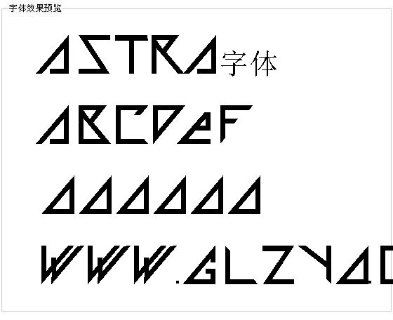 Astra字体