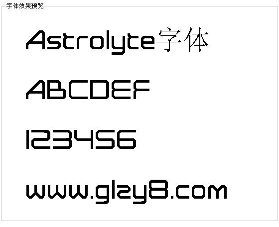 Astrolyte字体