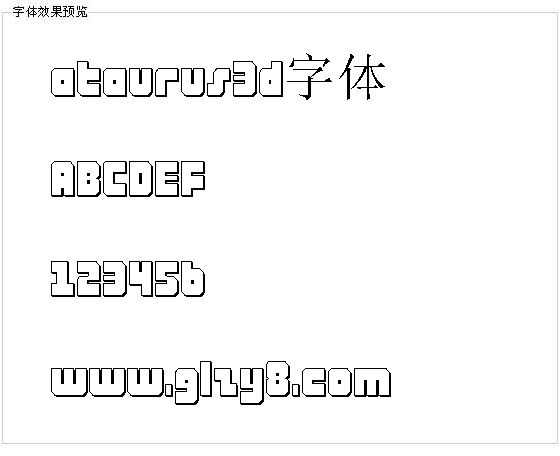 ataurus3d字体