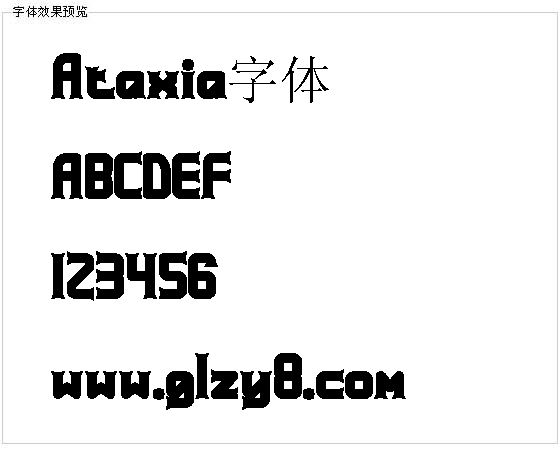 Ataxia字体