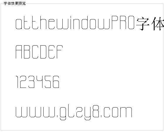 atthewindowPRO字体