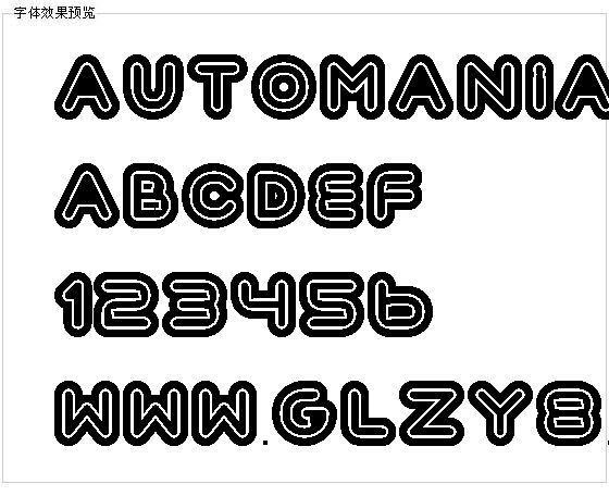 Automania字体