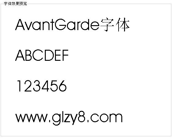 AvantGarde字体