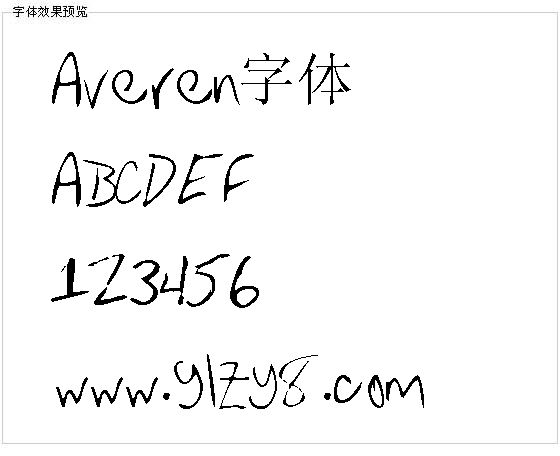 Averen字体