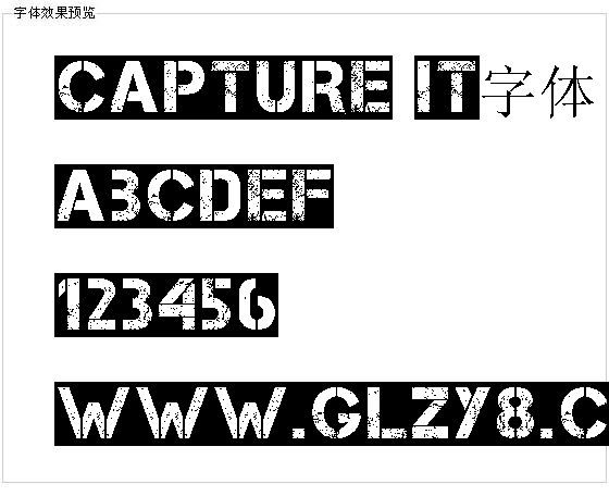 Capture it字体