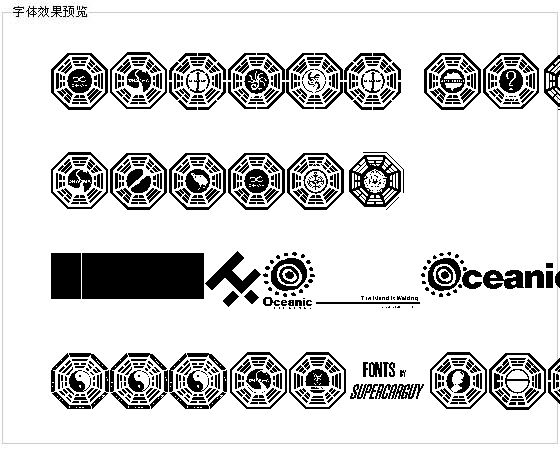 Dharma Initiative Logos字体