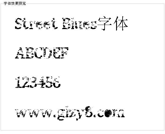 Street Blues字体