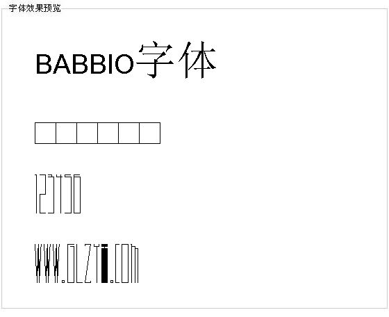 BABBIO字体