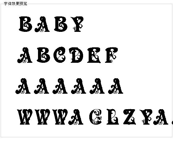 baby字体