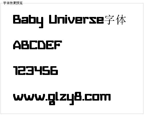 Baby Universe字体