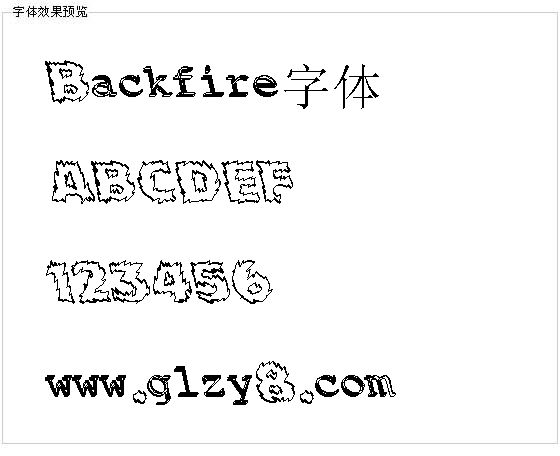 Backfire字体