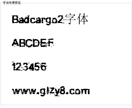 Badcargo2字体