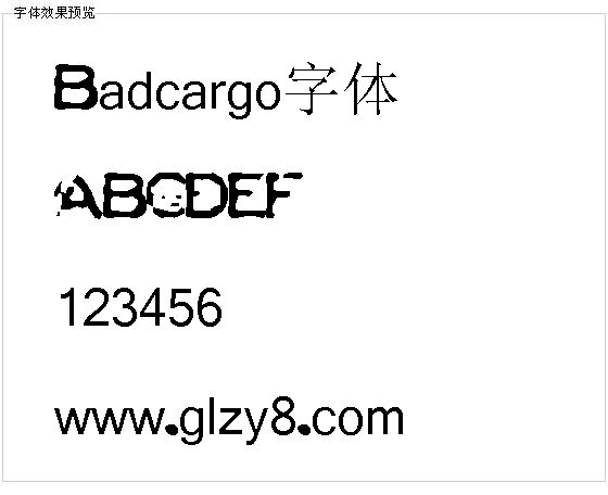 Badcargo字体