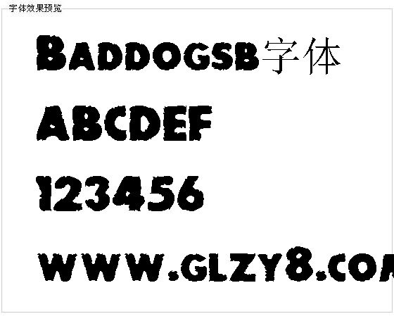 Baddogsb字体