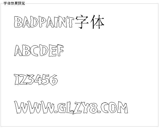 Badpaint字体