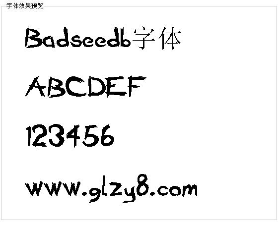 Badseedb字体