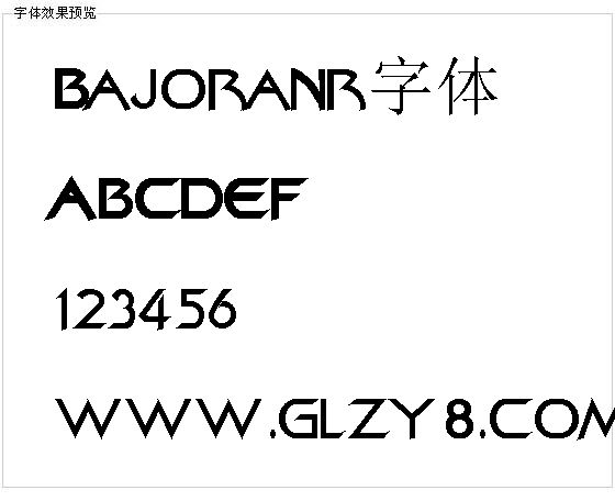 Bajoranr字体