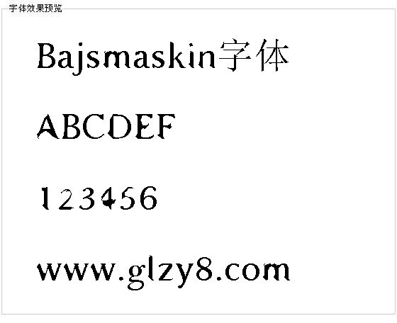 Bajsmaskin字体