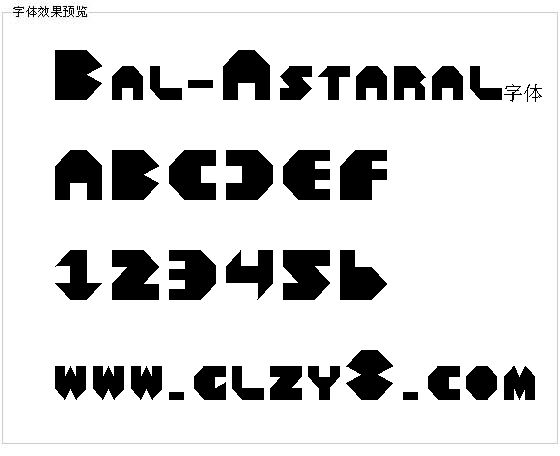 Bal-Astaral字体