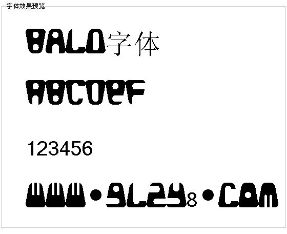 Bald字体