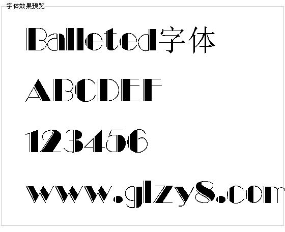 Balleted字体