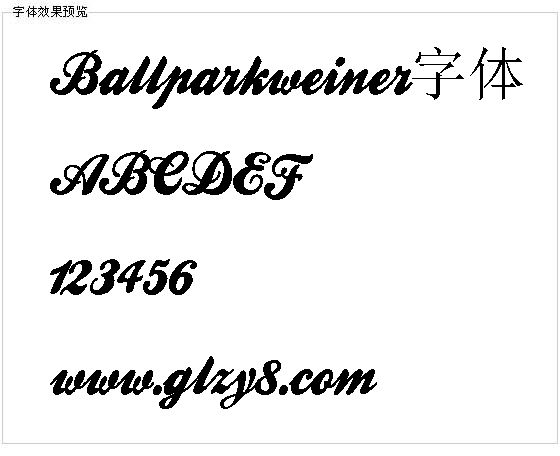 Ballparkweiner字体