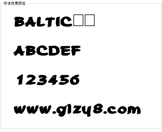 BALTIC字体