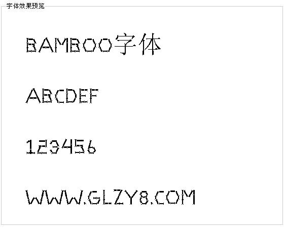 Bamboo字体