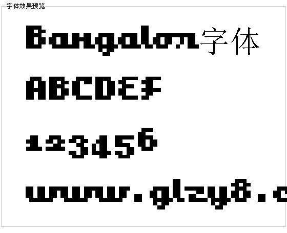 Bangalor字体